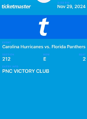 Carolina Hurricanes vs. Florida Panthers