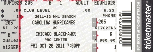 Carolina Hurricanes vs. Chicago Blackhawks