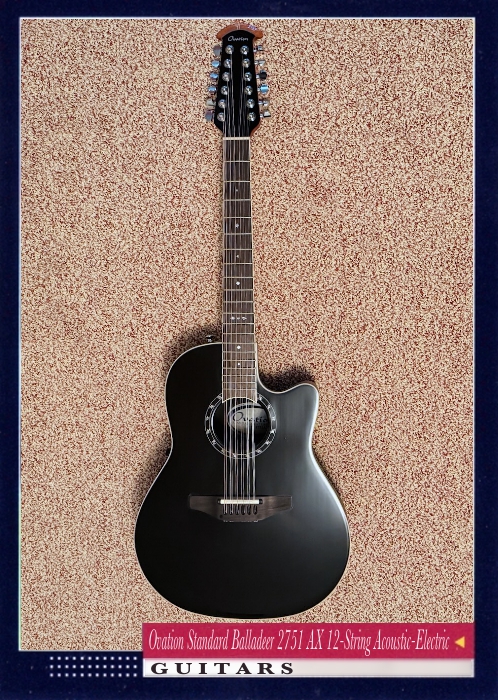 Ovation Standard Balladeer 2751 AX 12-String Acoustic-Electric