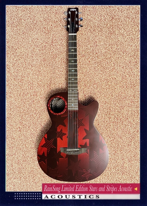 RainSong Limited Edition Stars and Stripes Acoustic-Electric