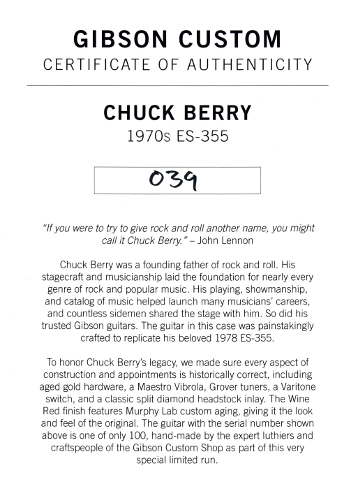 Gibson Custom Chuck Berry ES-355