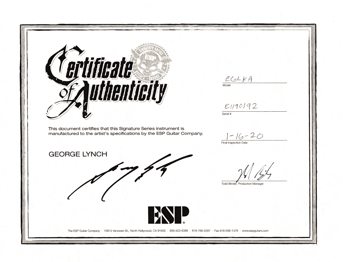 ESP Kamikaze-4 George Lynch