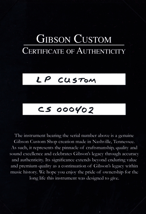 Gibson Les Paul Custom Alpine White