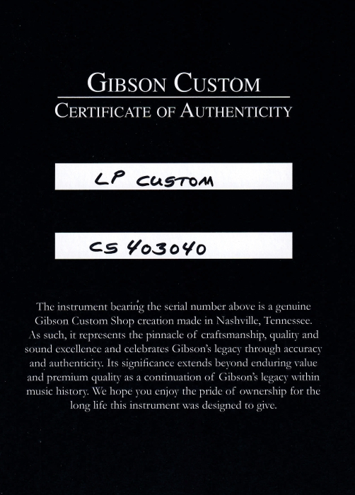Gibson Custom Shop Les Paul