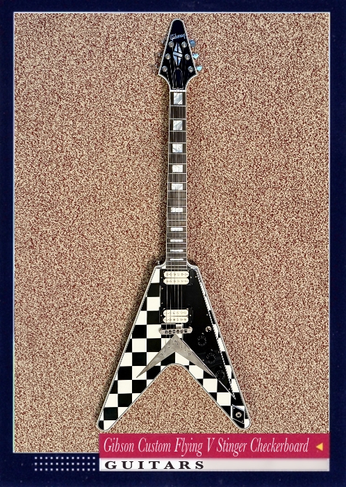 Gibson Custom Flying V Stinger Checkerboard