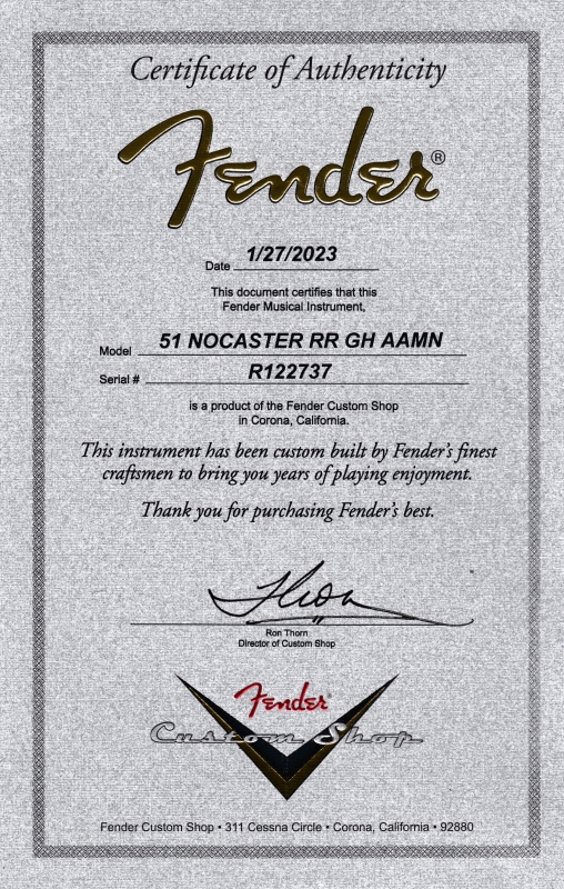 Fender Custom Shop Nocaster