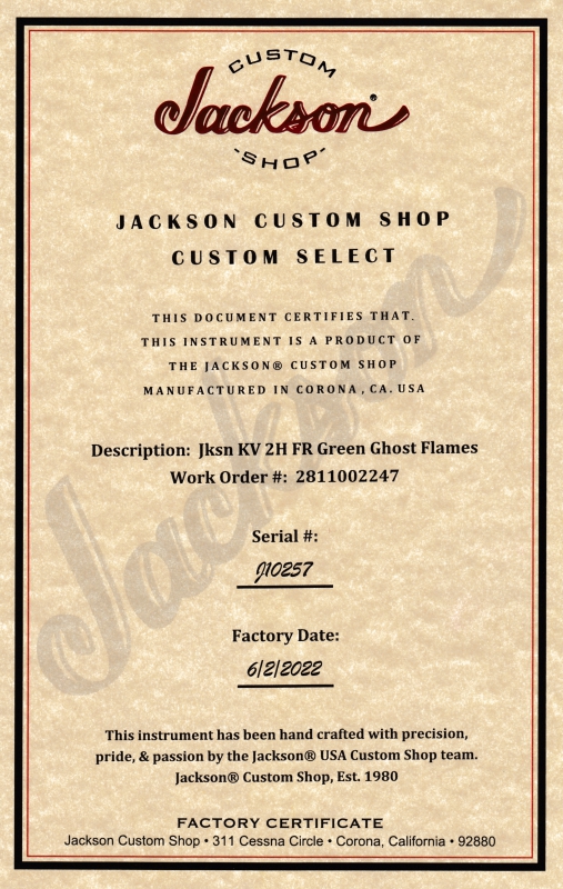 Jackson Custom Shop King V KV2