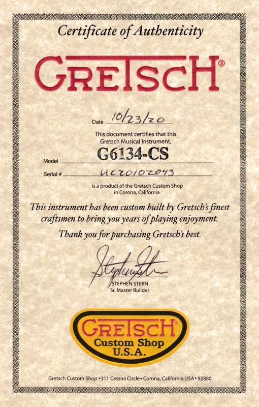 Gretsch Custom Shop Masterbuilt 1950s Penguin Black Paisley
