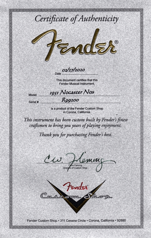 Fender Nocaster Custom Shop 51 NOS