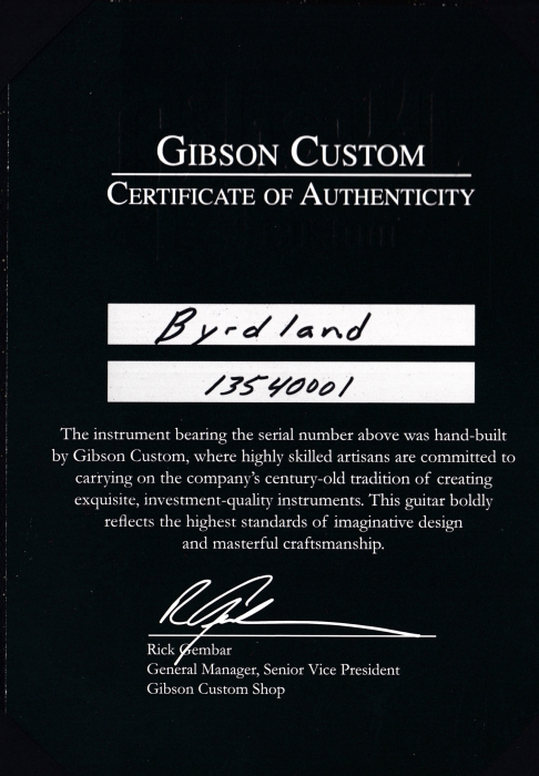 Gibson Custom Shop Byrdland Florentine