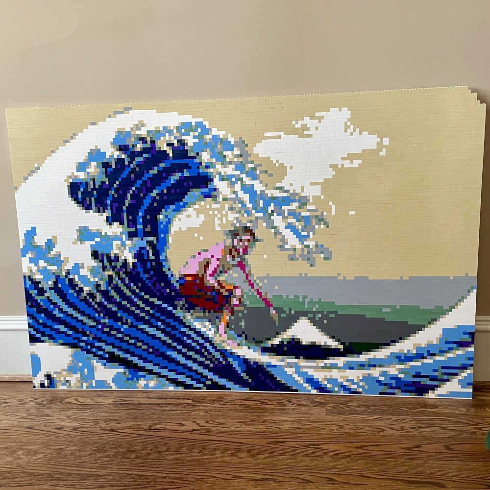 Surfing the Great Wave off Kanagawa