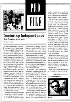 Pro File: Declaring Independence