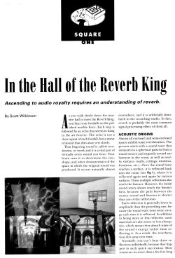 Square One: In The Hall Of The Reverb King
