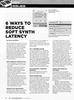 Key Issues: 6 Ways To Reduce Soft Synth Latency