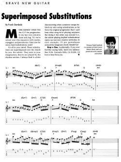 Brave New Guitar: Superimposed Substitutions