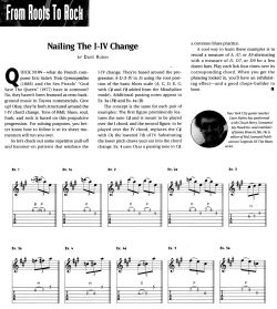 From Roots To Rock: Nailing The I-IV Change