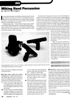 Mic: Miking Hand Percussion