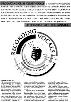Recording Vocals