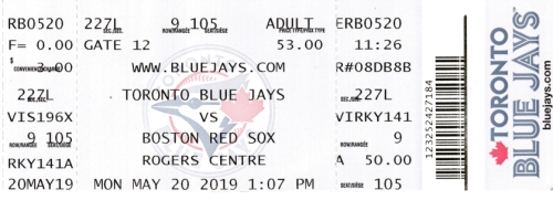 Toronto Blue Jays vs. Boston Red Sox Baseball