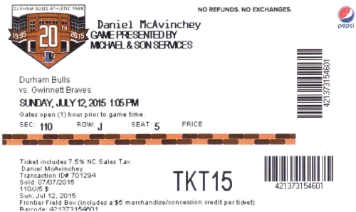 Durham Bulls vs. Gwinnett Braves