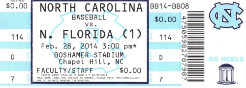 North Carolina vs. North Florida Baseball