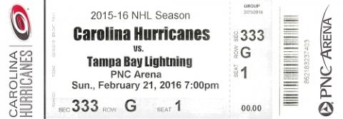 Carolina Hurricanes vs. Tampa Bay Lightning