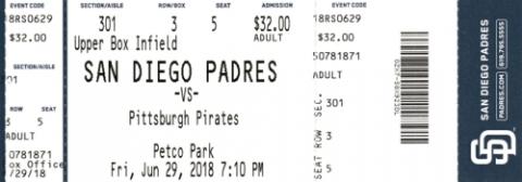 San Diego Padres vs. Pittsburgh Pirates